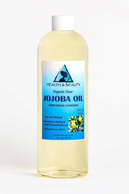 Jojoba oil clear organic carrier cold pressed refined 100 pure 32 oz